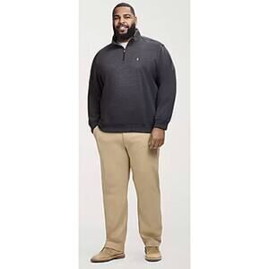 Izod Mens Black Shirt Advantage Performance Stretch Size 2XL Pullover 1/4 Zip
